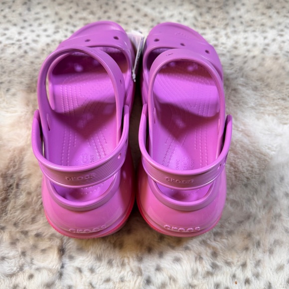 CROCS Mega Crush Sandal - Platform Pink and Purple - Size M 7 / W 9 - Picture 8 of 11